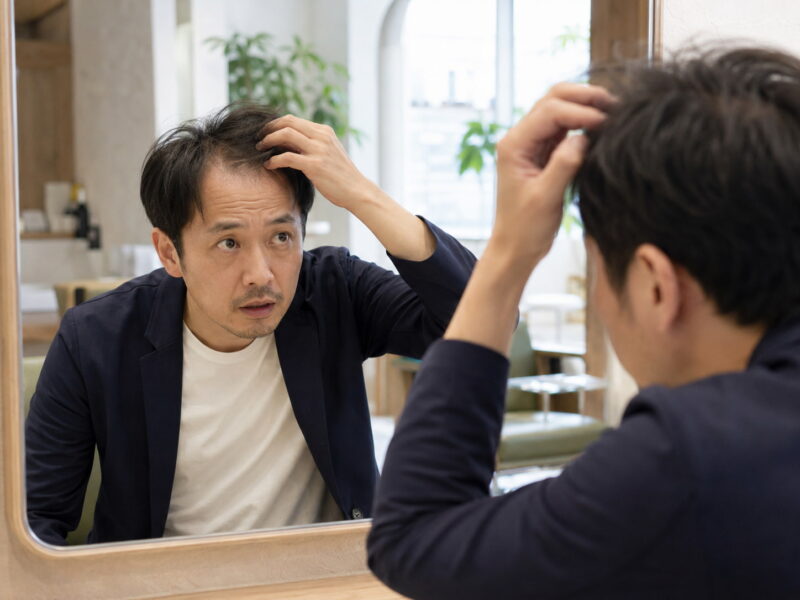 前髪が薄い男性へ｜原因の可能性と対策