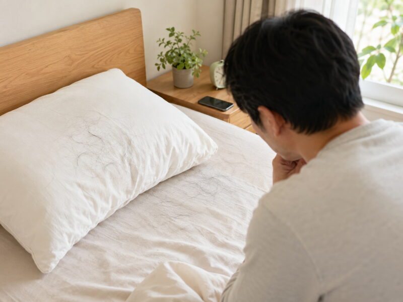 枕の抜け毛が増えたときに考えたいこと